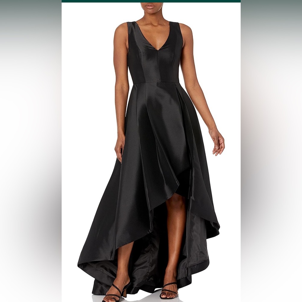 Calvin Klein Women's Sleeveless V-Neck High Low Dress